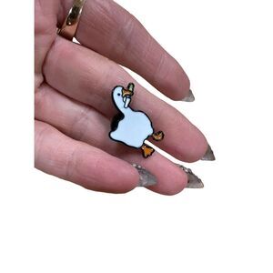 PSYCHO AND ARMED Goose Enamel Pin